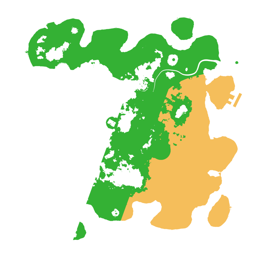Biome Rust Map: Procedural Map, Size: 3500, Seed: 127703