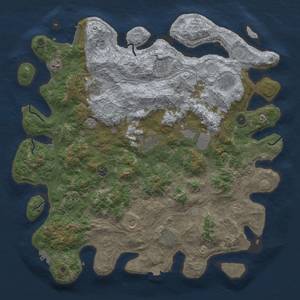 Thumbnail Rust Map: Procedural Map, Size: 4750, Seed: 1, 19 Monuments