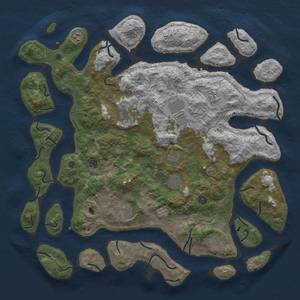 Thumbnail Rust Map: Procedural Map, Size: 5000, Seed: 99, 13 Monuments