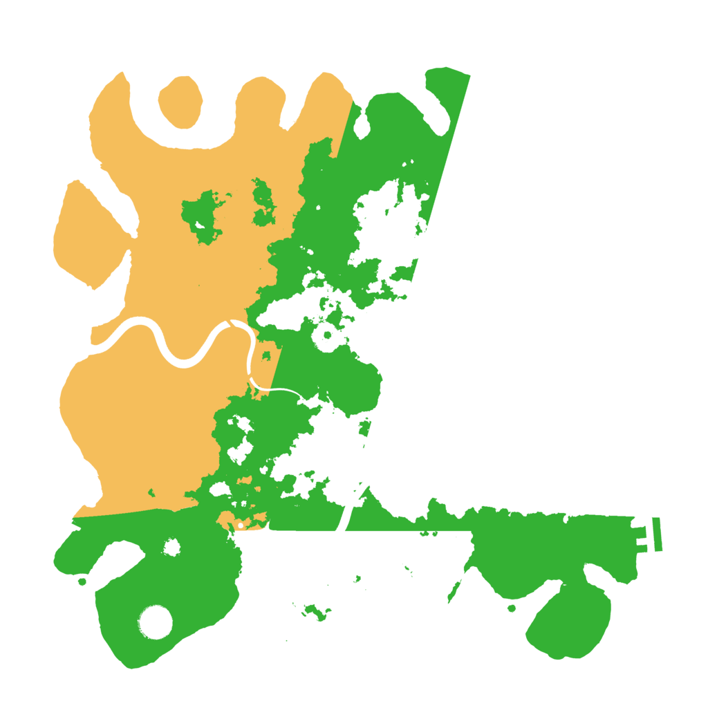 Biome Rust Map: Procedural Map, Size: 3700, Seed: 643471666