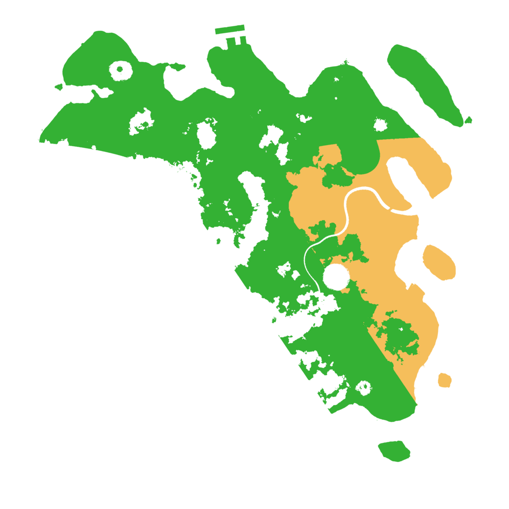 Biome Rust Map: Procedural Map, Size: 3500, Seed: 242633537