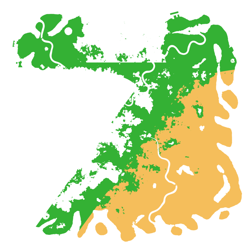 Biome Rust Map: Procedural Map, Size: 6000, Seed: 155245