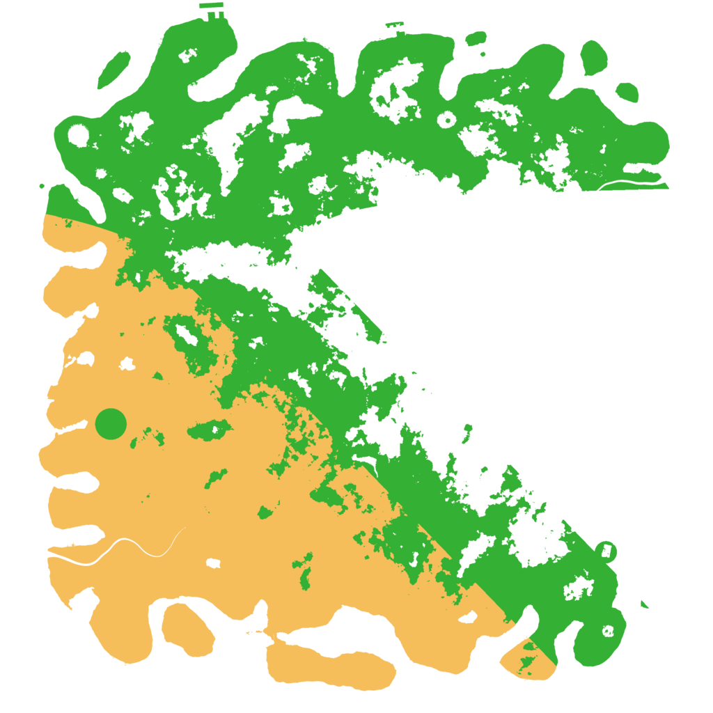 Biome Rust Map: Procedural Map, Size: 6000, Seed: 881765234