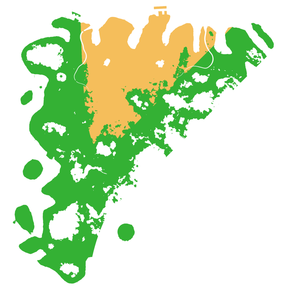 Biome Rust Map: Procedural Map, Size: 4809, Seed: 1036203583