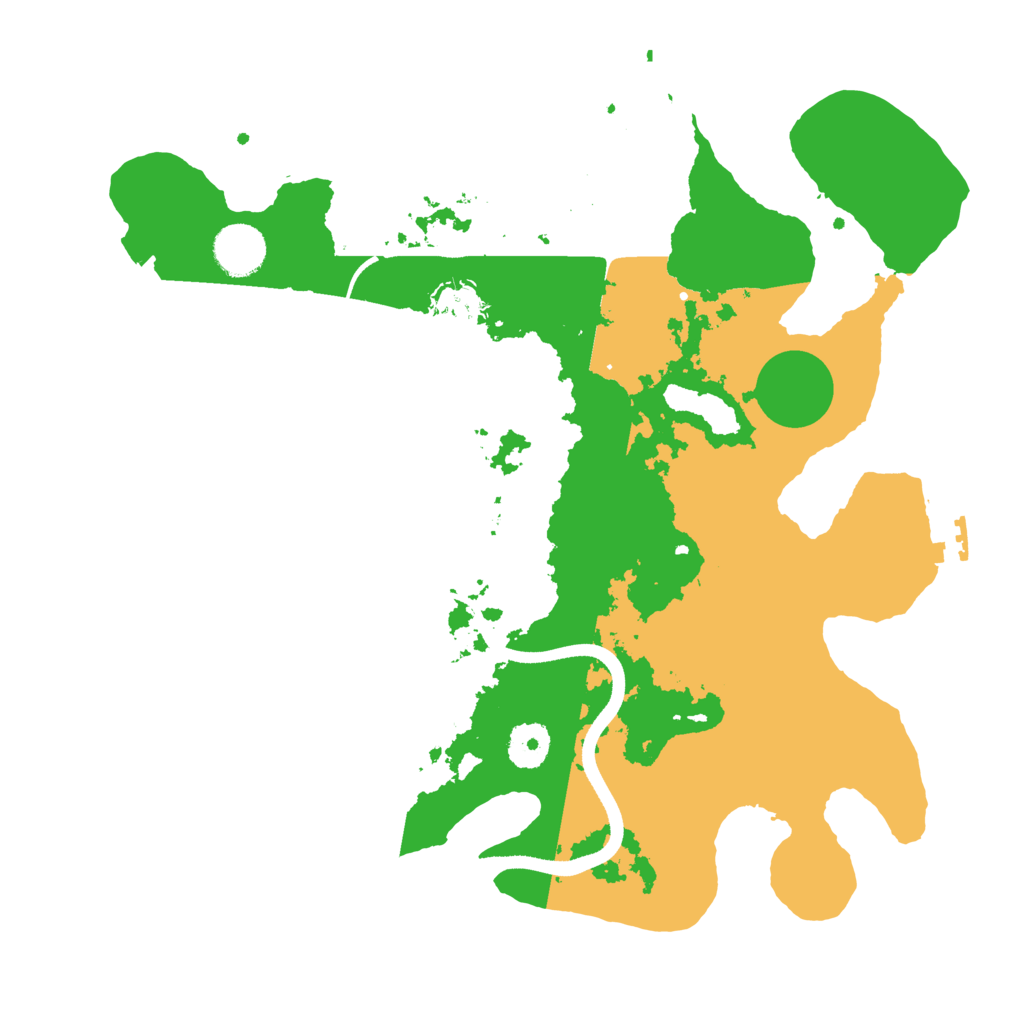 Biome Rust Map: Procedural Map, Size: 3500, Seed: 727491