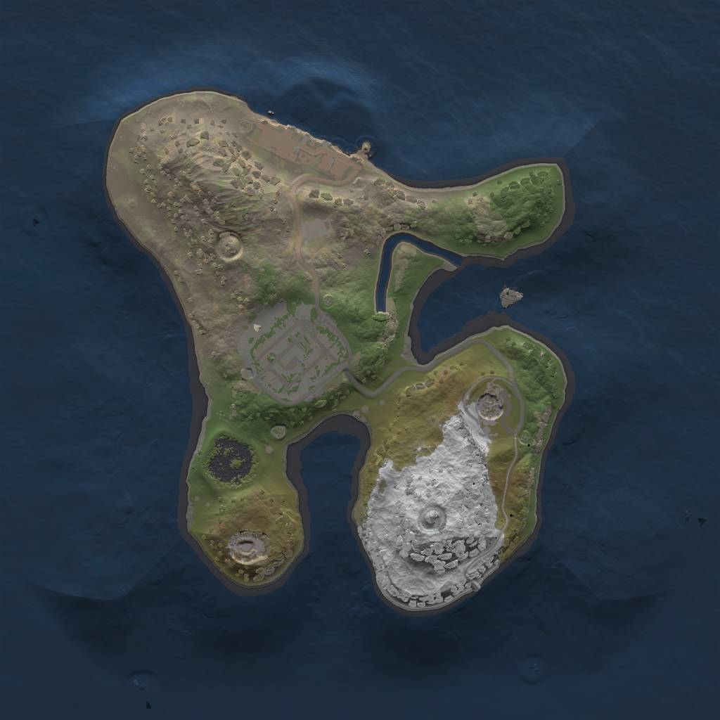 Rust Map: Procedural Map, Size: 1700, Seed: 24353, 5 Monuments