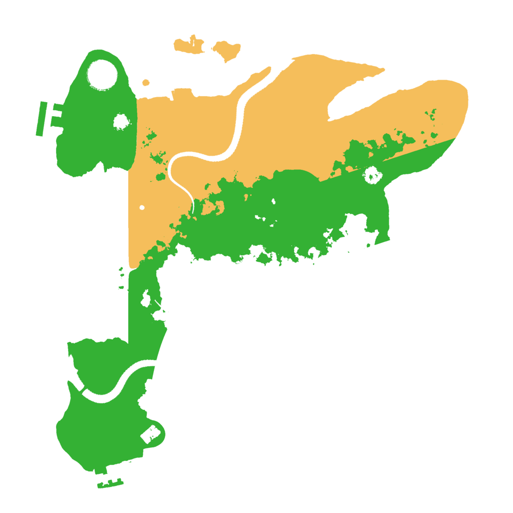 Biome Rust Map: Procedural Map, Size: 3000, Seed: 45456