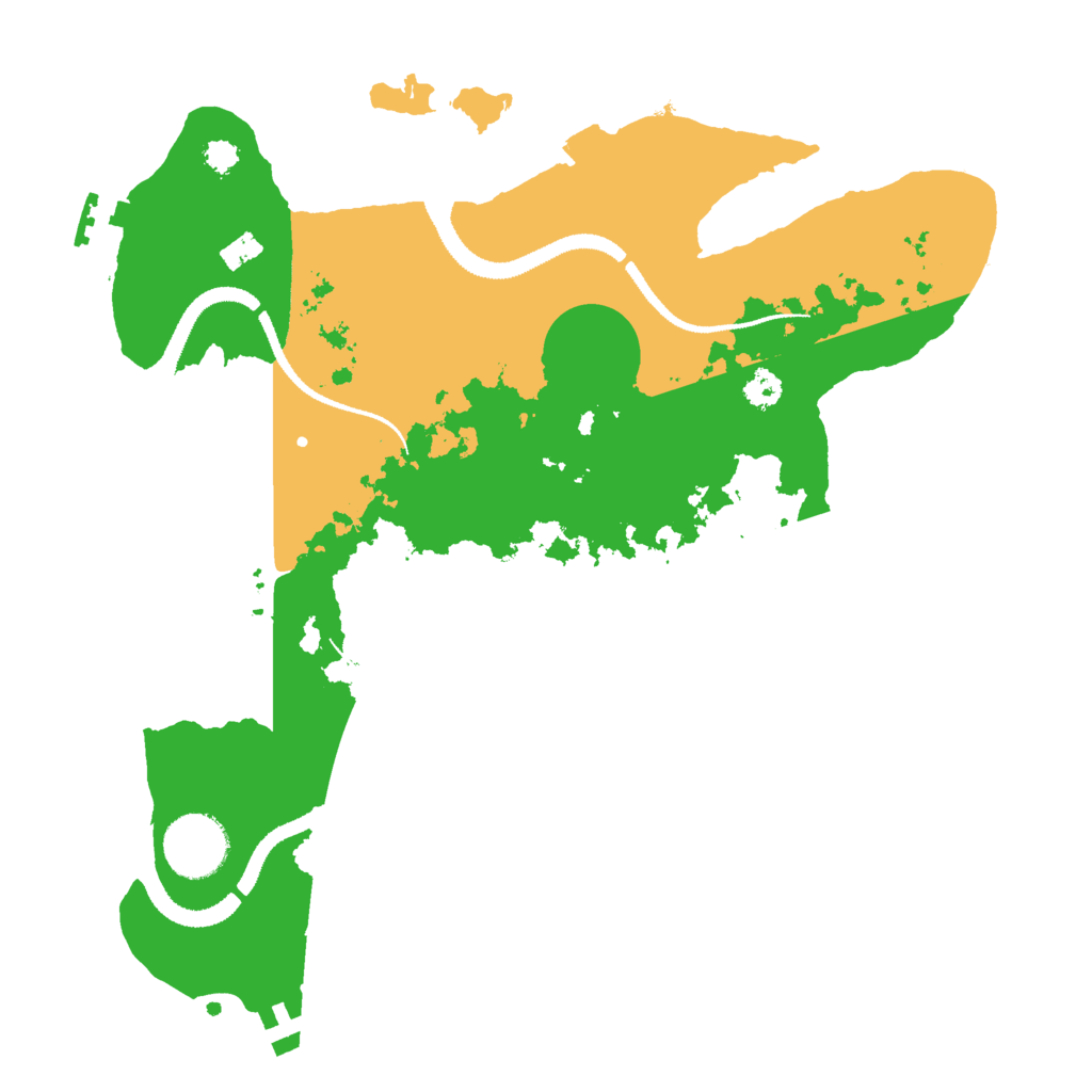 Biome Rust Map: Procedural Map, Size: 3000, Seed: 45456