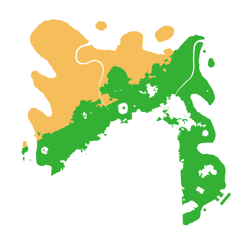 Biome Rust Map: Procedural Map, Size: 3500, Seed: 111220269