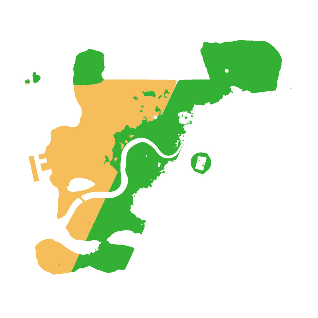 Biome Rust Map: Procedural Map, Size: 2500, Seed: 2133631479