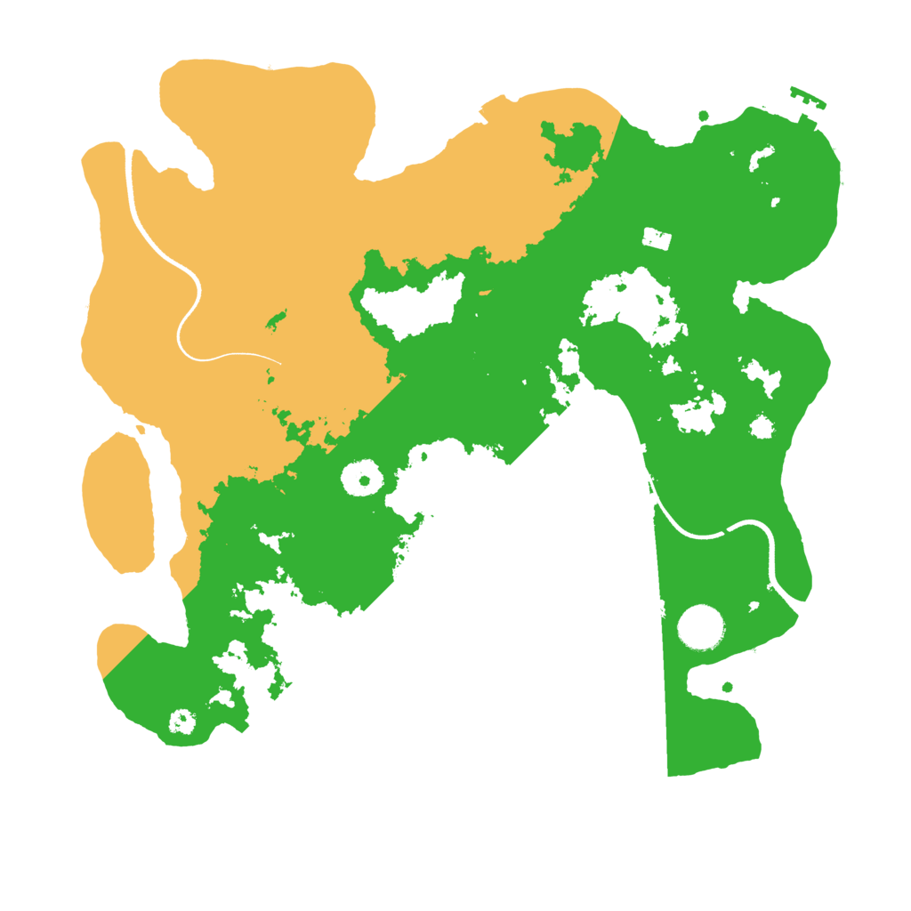 Biome Rust Map: Procedural Map, Size: 3500, Seed: 81689450