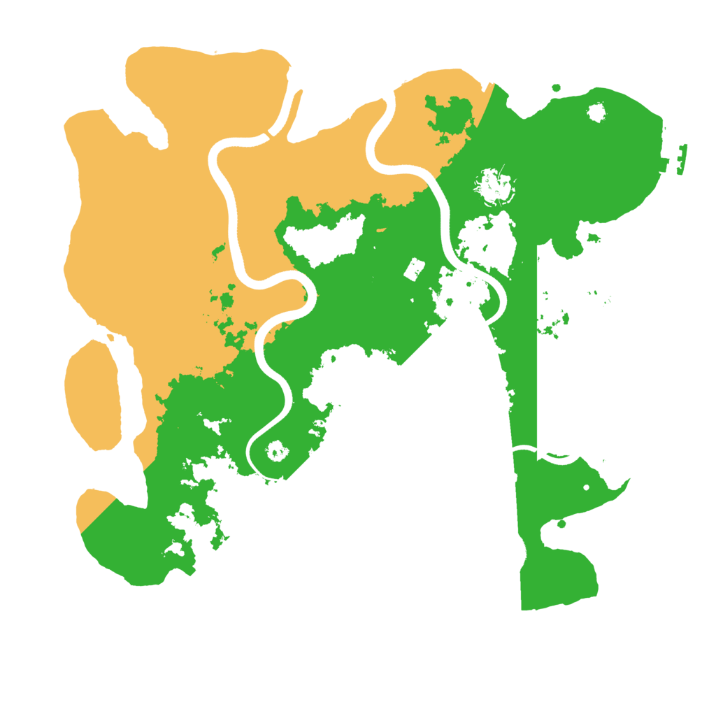 Biome Rust Map: Procedural Map, Size: 3500, Seed: 81689450
