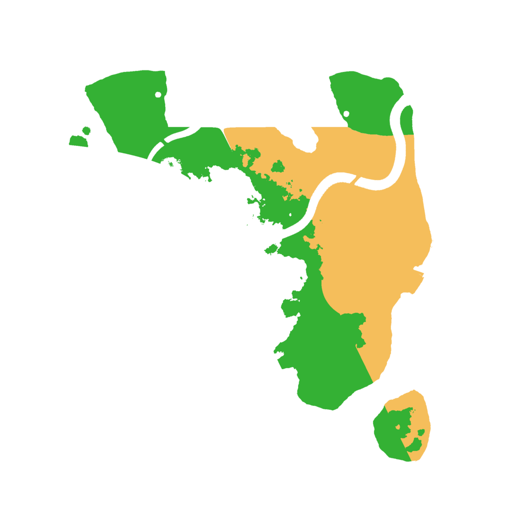 Biome Rust Map: Procedural Map, Size: 2500, Seed: 51569