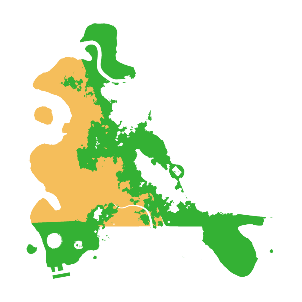Biome Rust Map: Procedural Map, Size: 3500, Seed: 8454481