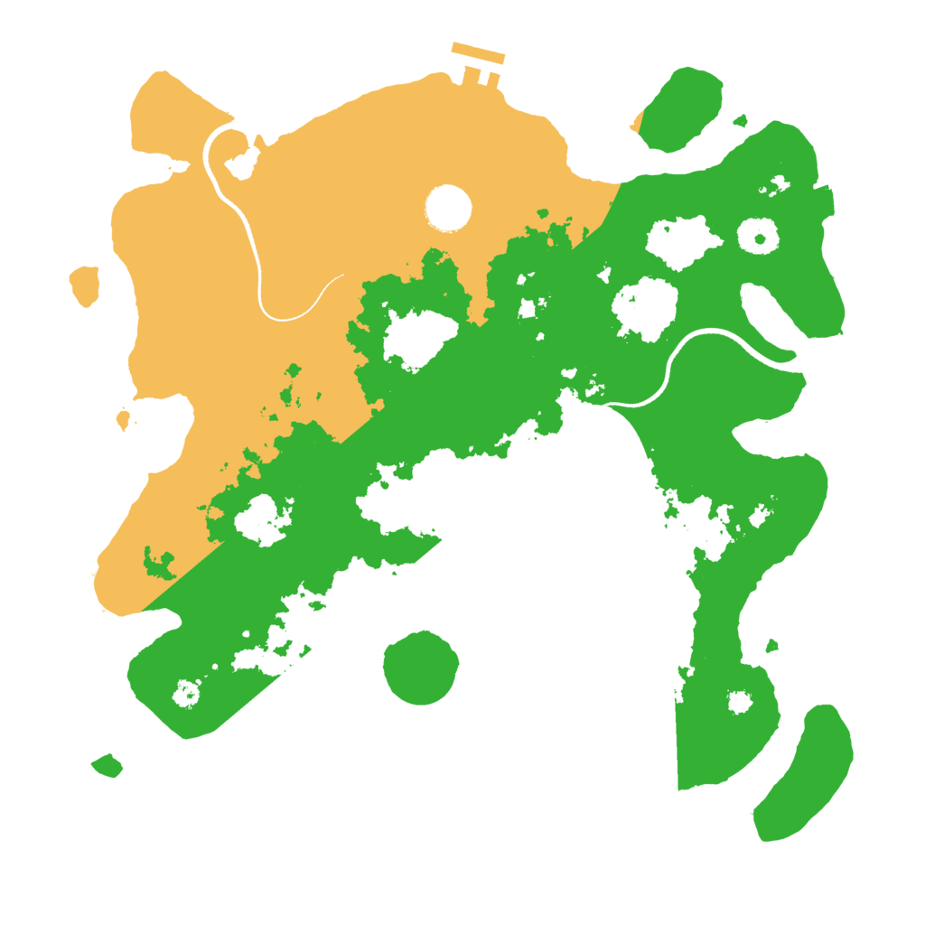 Biome Rust Map: Procedural Map, Size: 3500, Seed: 107234211