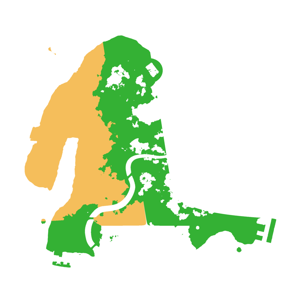 Biome Rust Map: Procedural Map, Size: 2500, Seed: 577744677