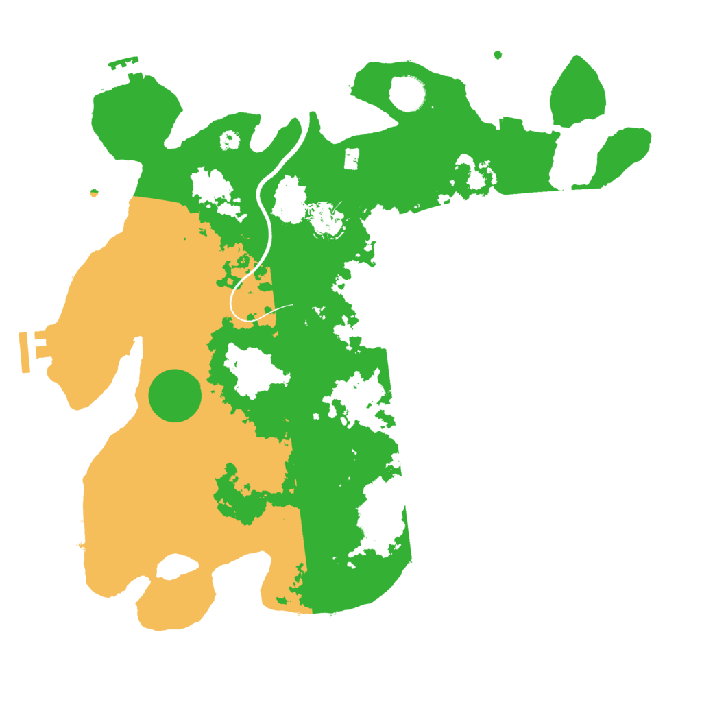 Biome Rust Map: Procedural Map, Size: 3500, Seed: 456784