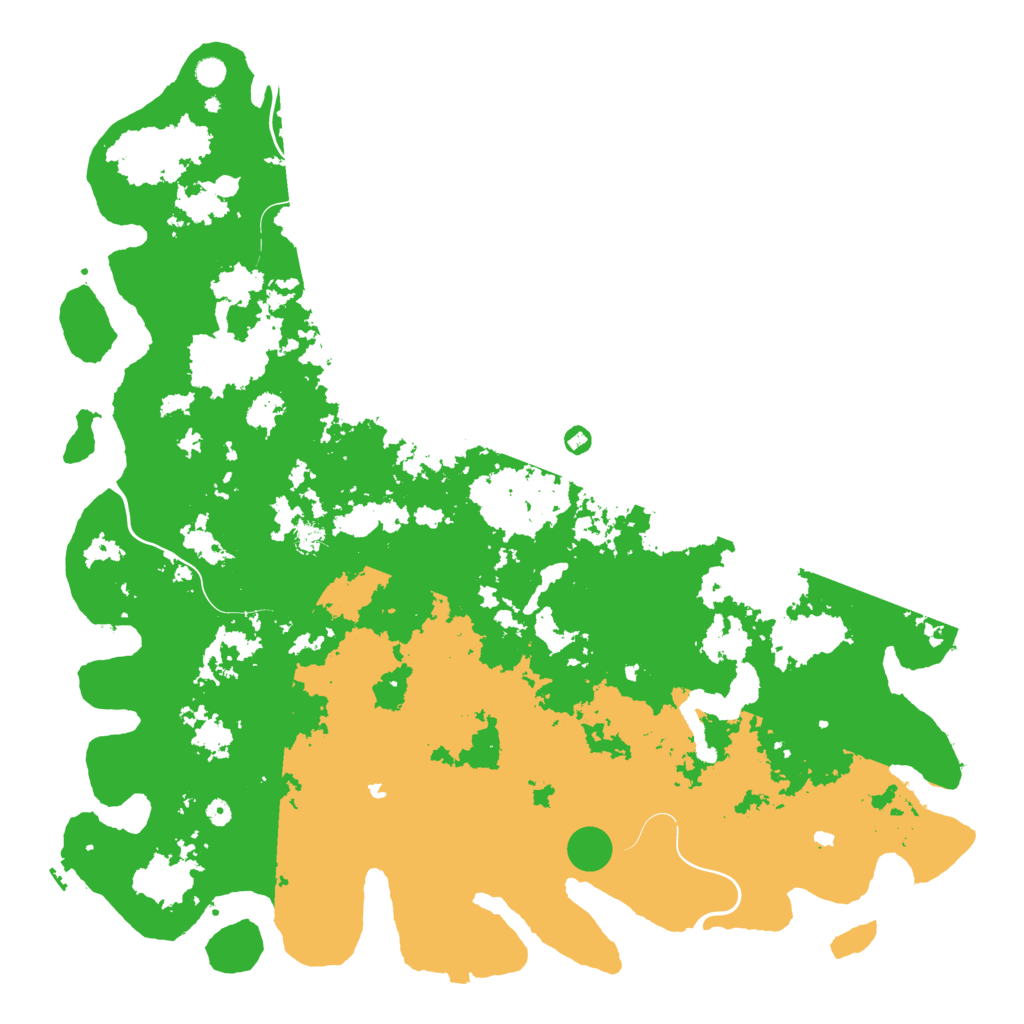 Biome Rust Map: Procedural Map, Size: 6000, Seed: 421691822