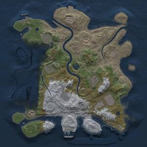 Thumbnail Rust Map: Procedural Map, Size: 3500, Seed: 1937790123, 15 Monuments