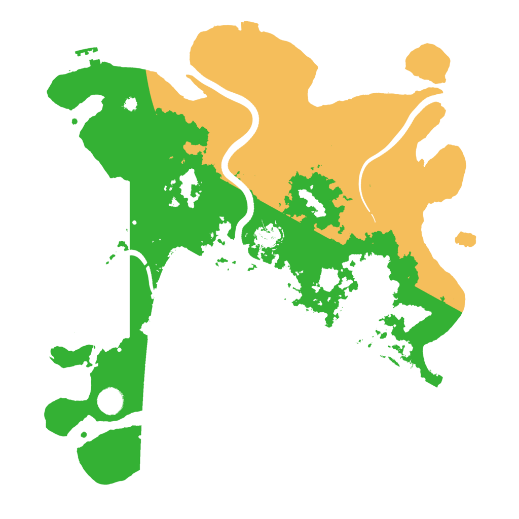 Biome Rust Map: Procedural Map, Size: 3500, Seed: 1937790123