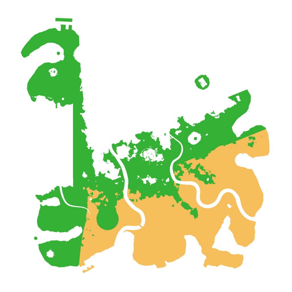 Biome Rust Map: Procedural Map, Size: 3500, Seed: 78999175