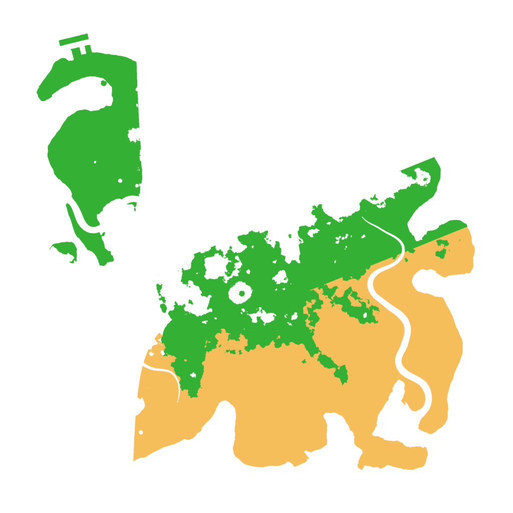 Biome Rust Map: Procedural Map, Size: 3500, Seed: 78999175