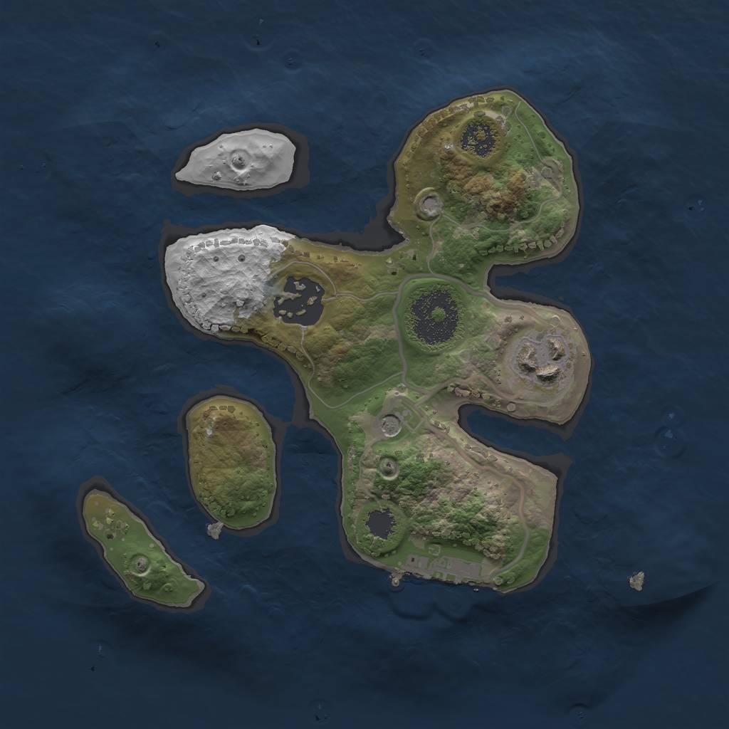 Rust Map: Procedural Map, Size: 2150, Seed: 2150, 6 Monuments