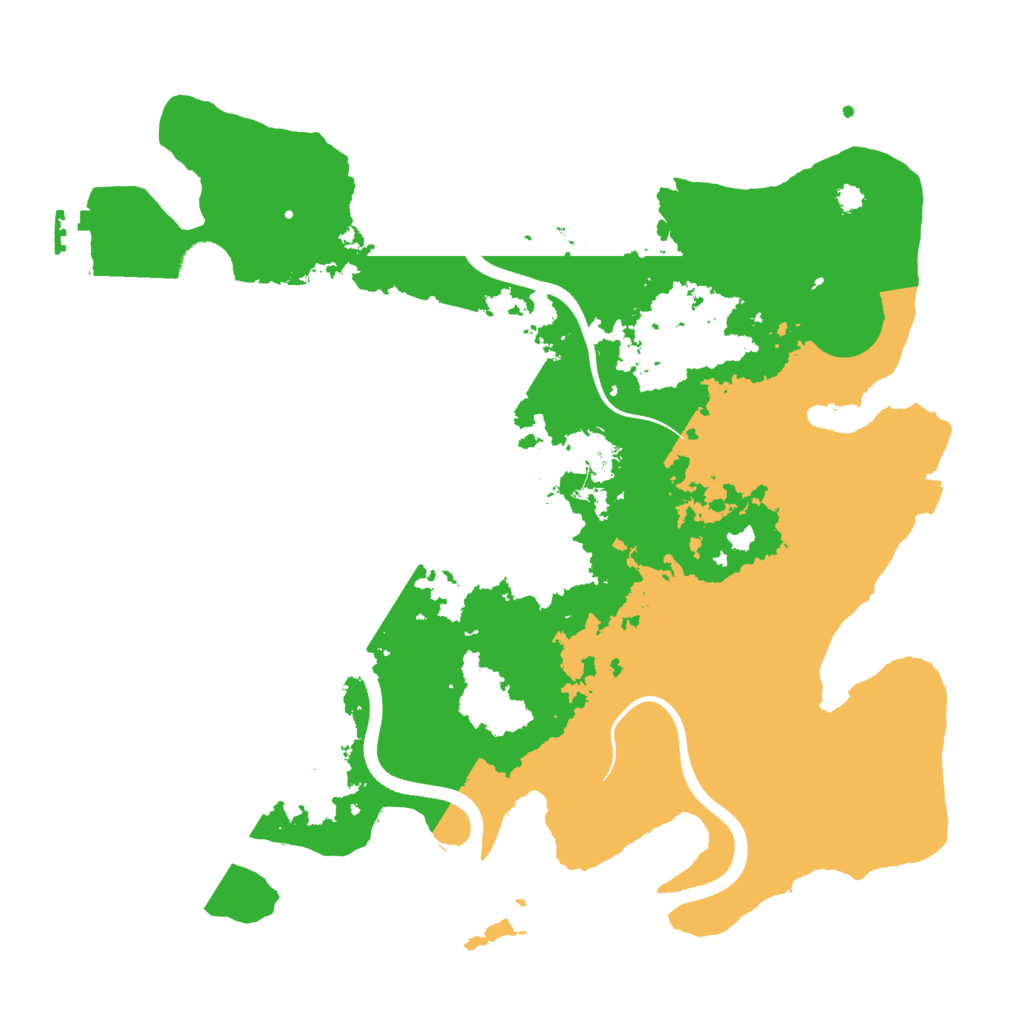 Biome Rust Map: Procedural Map, Size: 3500, Seed: 1811012635