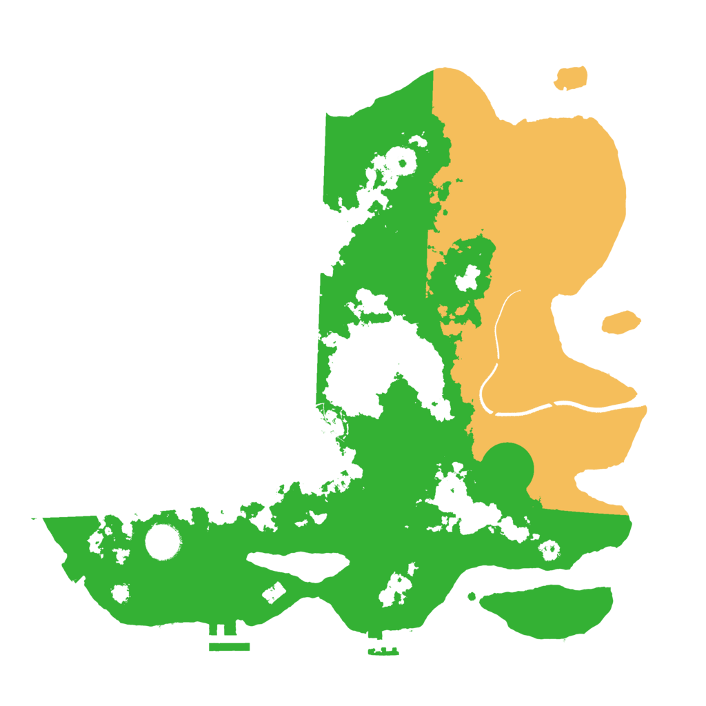 Biome Rust Map: Procedural Map, Size: 3500, Seed: 884646552