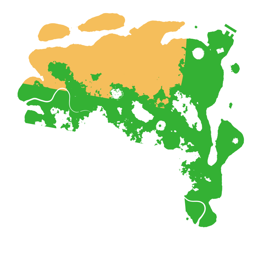 Biome Rust Map: Procedural Map, Size: 3950, Seed: 13000000