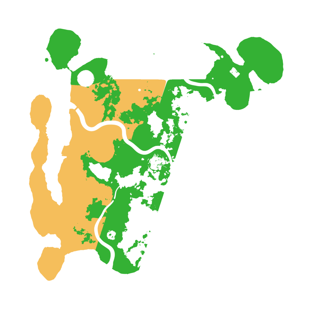 Biome Rust Map: Procedural Map, Size: 3500, Seed: 97072744