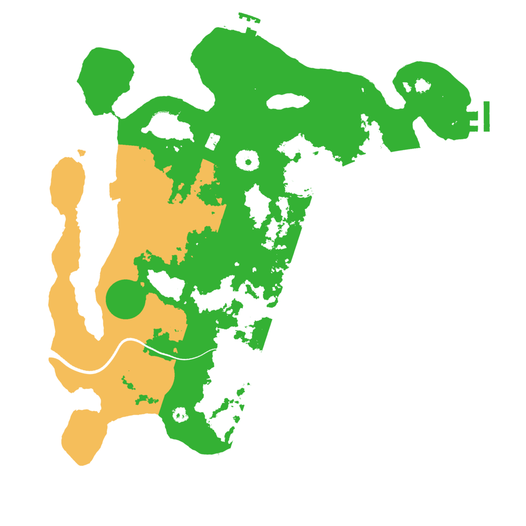 Biome Rust Map: Procedural Map, Size: 3500, Seed: 97072744