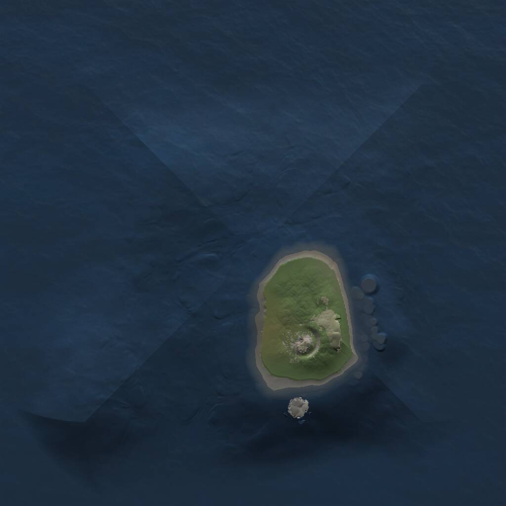 Rust Map: Procedural Map, Size: 1000, Seed: 10086, 1 Monuments