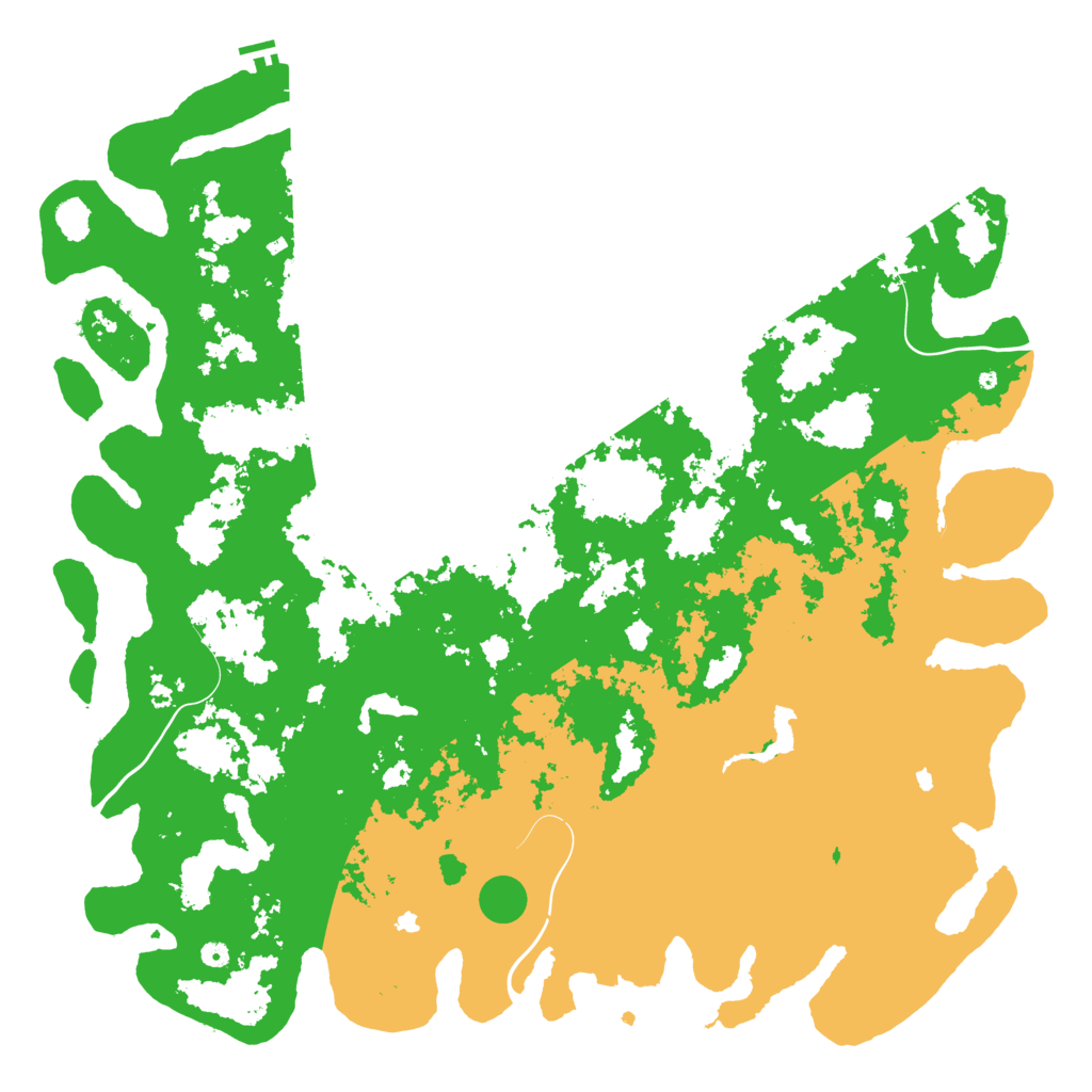 Biome Rust Map: Procedural Map, Size: 6000, Seed: 34727