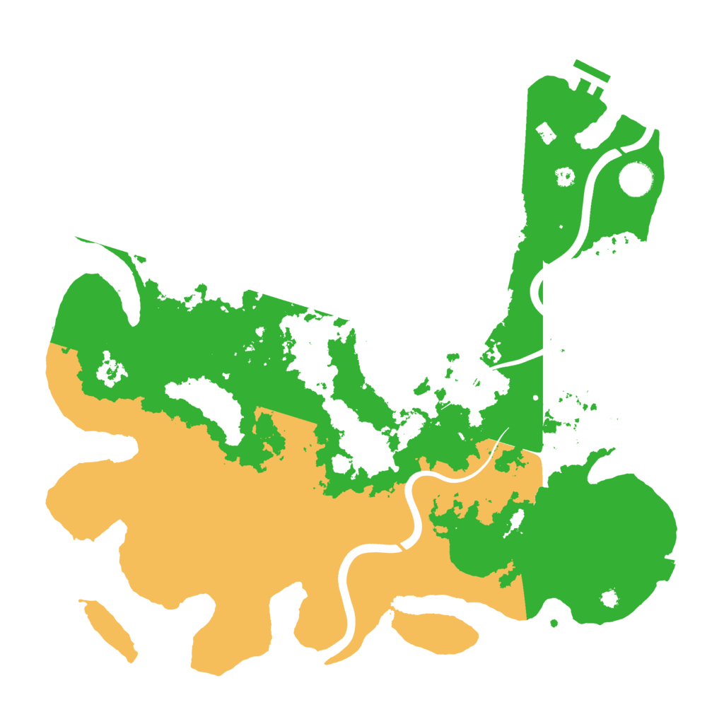 Biome Rust Map: Procedural Map, Size: 3800, Seed: 2300