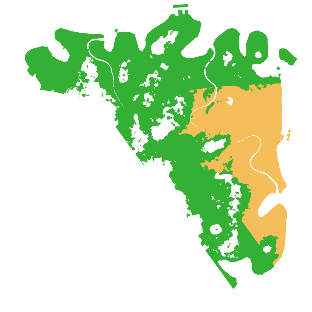 Biome Rust Map: Procedural Map, Size: 4250, Seed: 8736