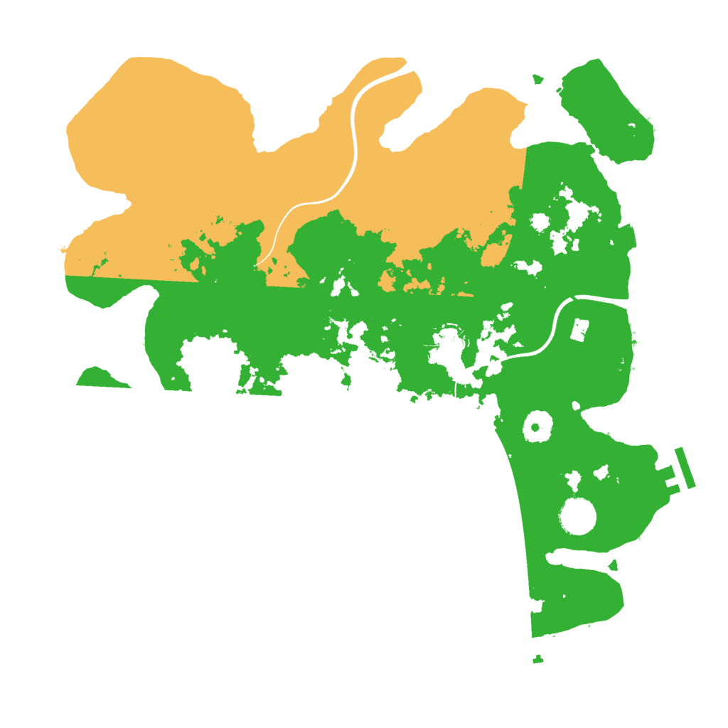 Biome Rust Map: Procedural Map, Size: 3500, Seed: 852552515