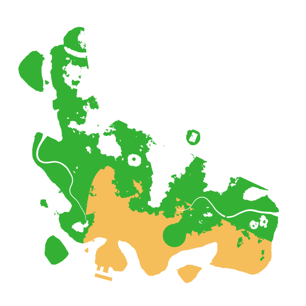 Biome Rust Map: Procedural Map, Size: 3500, Seed: 1863738186