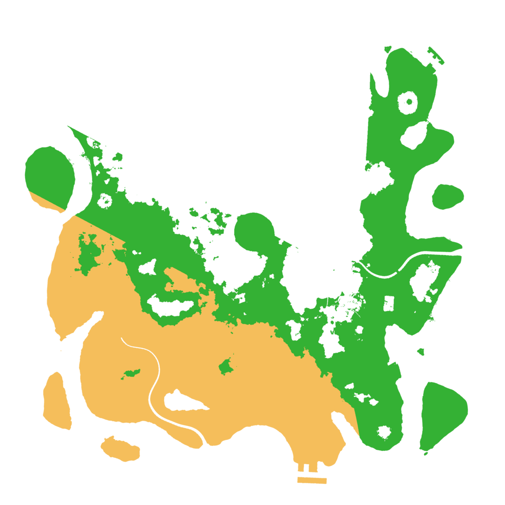 Biome Rust Map: Procedural Map, Size: 3500, Seed: 921075