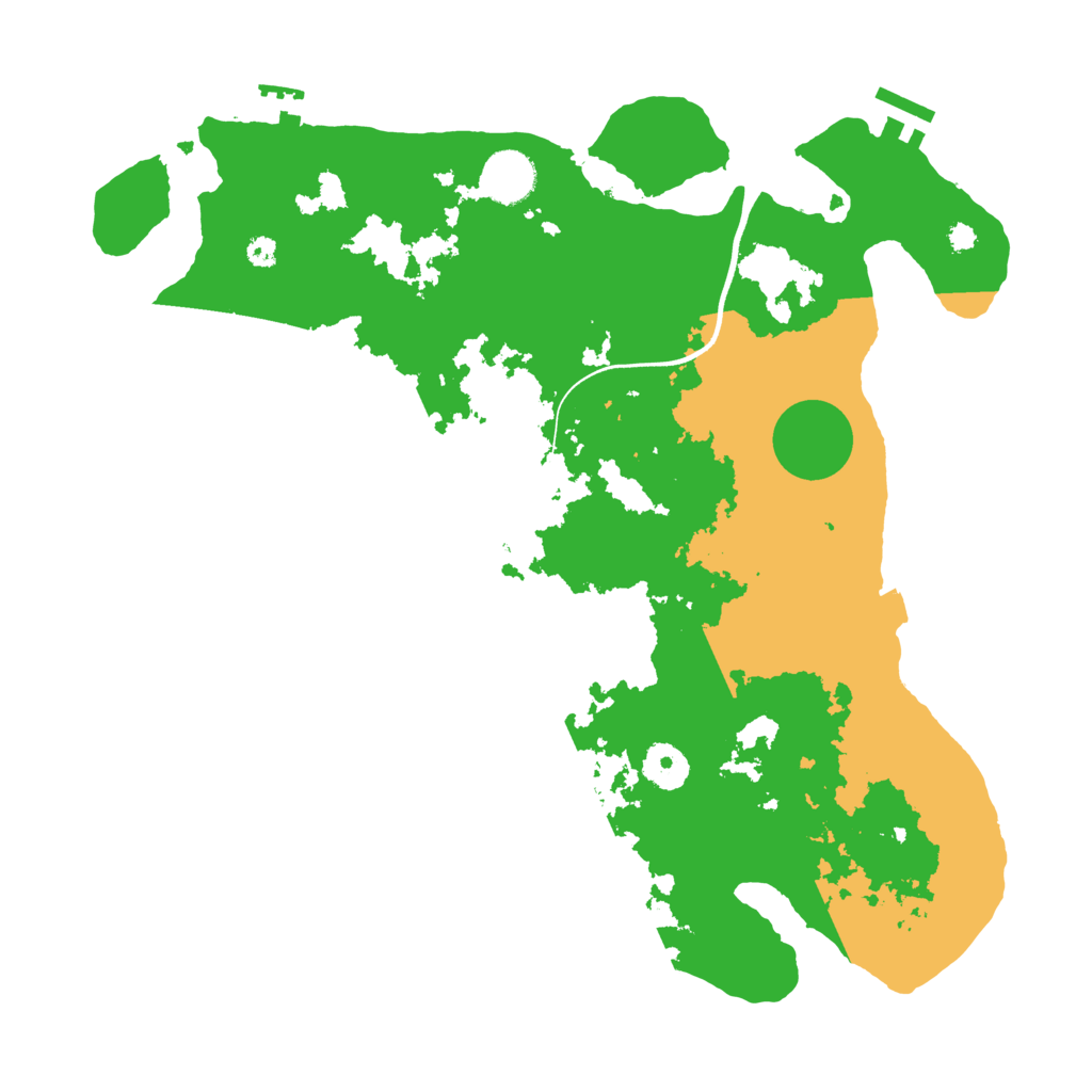 Biome Rust Map: Procedural Map, Size: 3600, Seed: 811103626