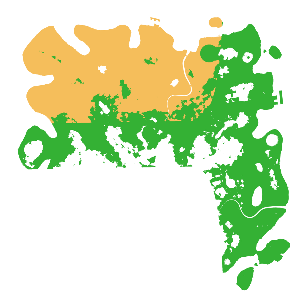 Biome Rust Map: Procedural Map, Size: 4500, Seed: 1295473220