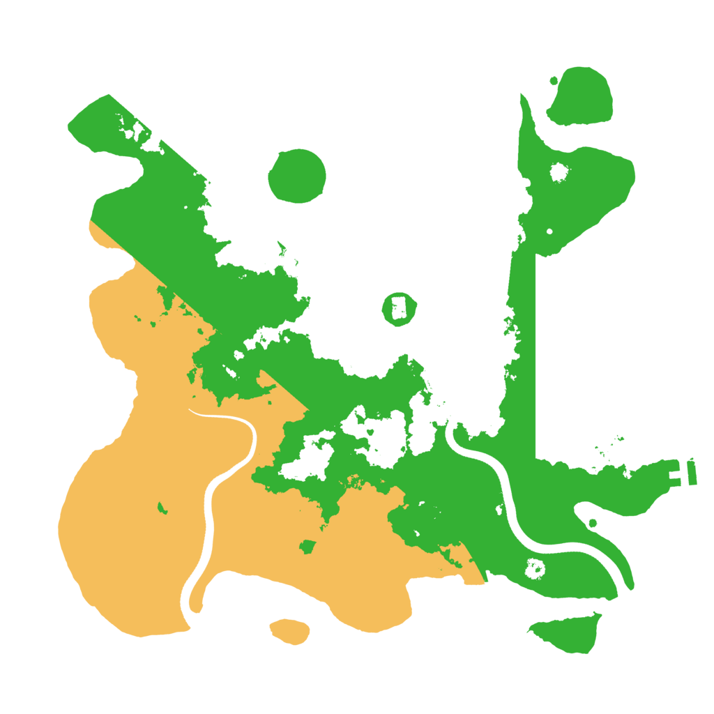 Biome Rust Map: Procedural Map, Size: 3500, Seed: 136520433