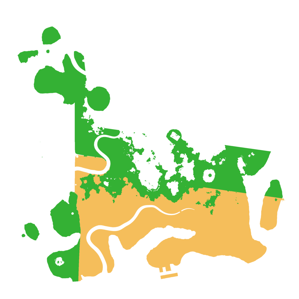 Biome Rust Map: Procedural Map, Size: 3500, Seed: 17123