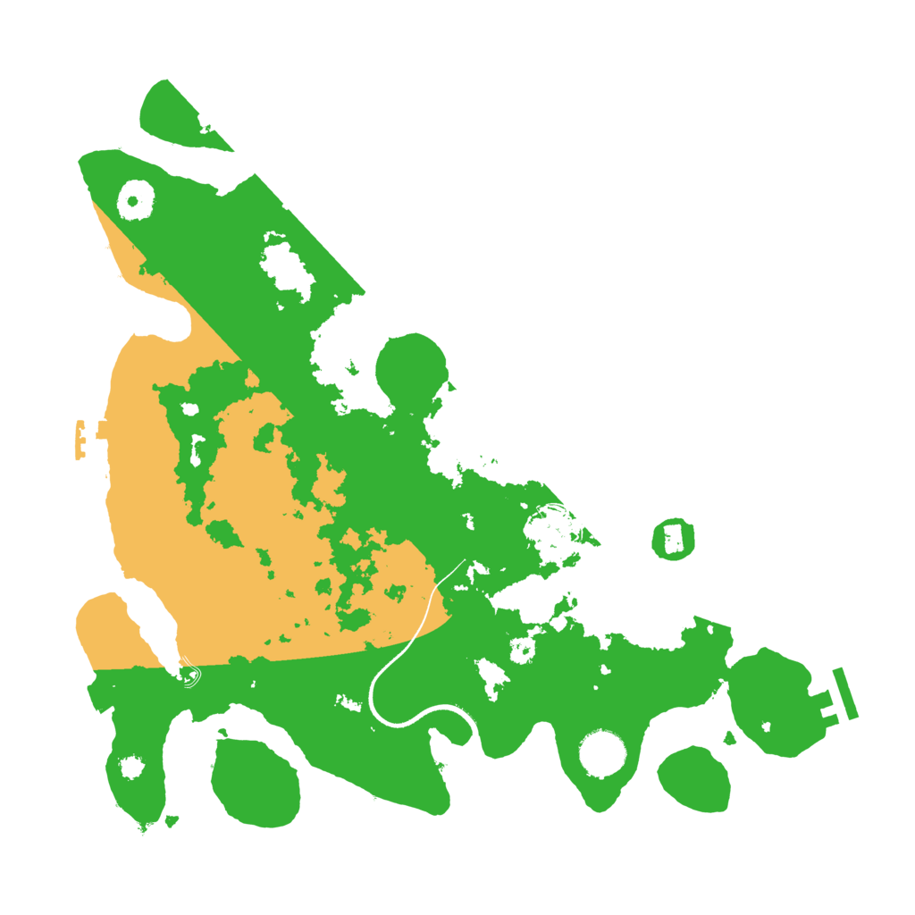 Biome Rust Map: Procedural Map, Size: 3500, Seed: 171201