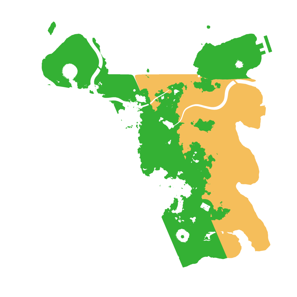 Biome Rust Map: Procedural Map, Size: 3500, Seed: 638892