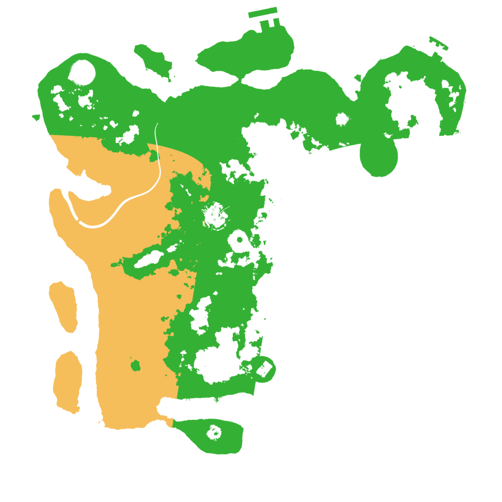 Biome Rust Map: Procedural Map, Size: 3500, Seed: 282894835