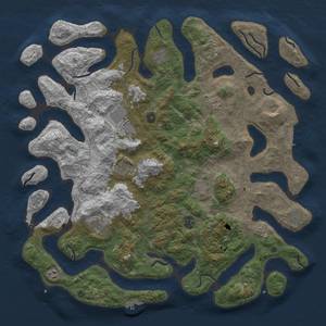 Thumbnail Rust Map: Procedural Map, Size: 5000, Seed: 358, 16 Monuments
