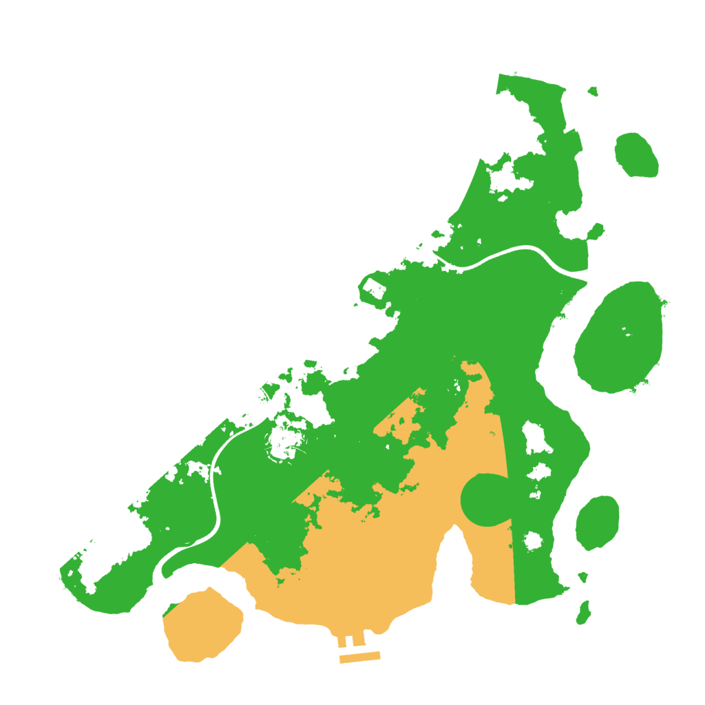 Biome Rust Map: Procedural Map, Size: 3500, Seed: 1341350329