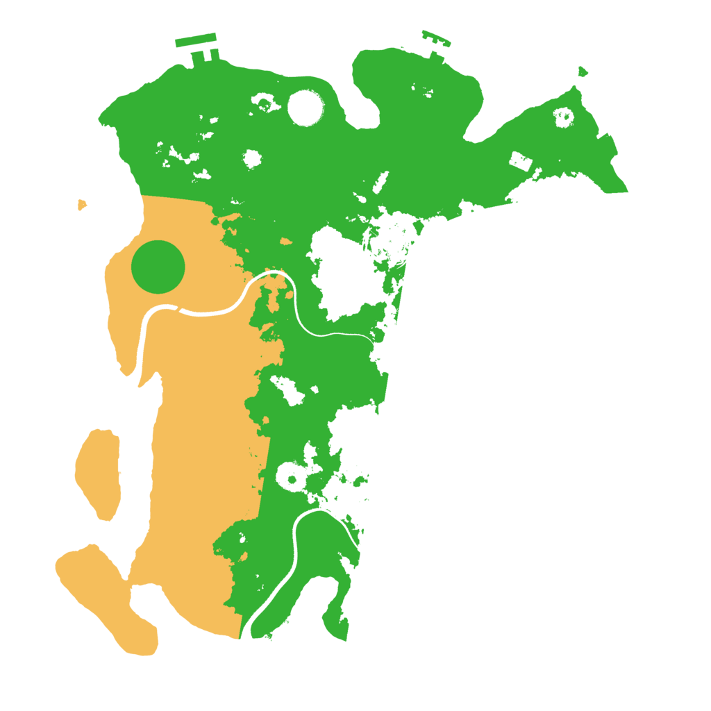 Biome Rust Map: Procedural Map, Size: 3500, Seed: 1639972878