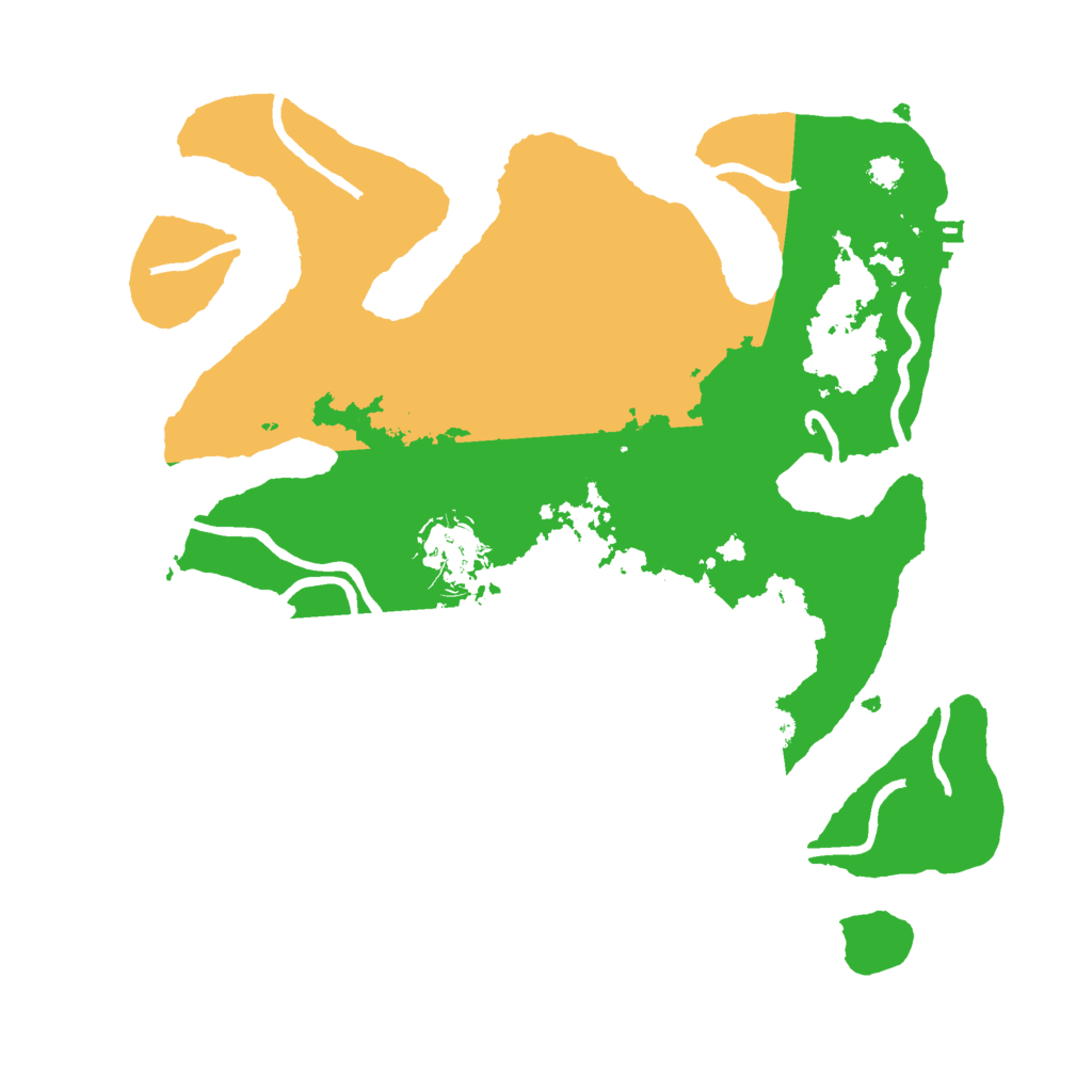 Biome Rust Map: Procedural Map, Size: 3000, Seed: 254173013